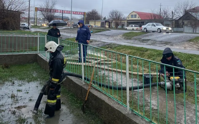Túrkistan oblysynda aýlalardy sý basty