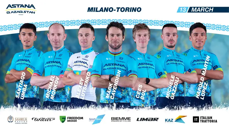 Astana Qazaqstan Team reveals roster for Milano-Torino 2024
