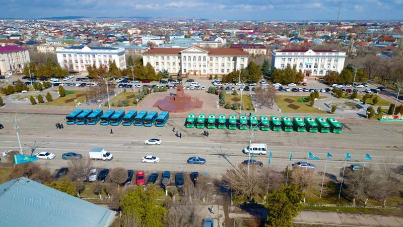 В Таразе на маршруты вышли 