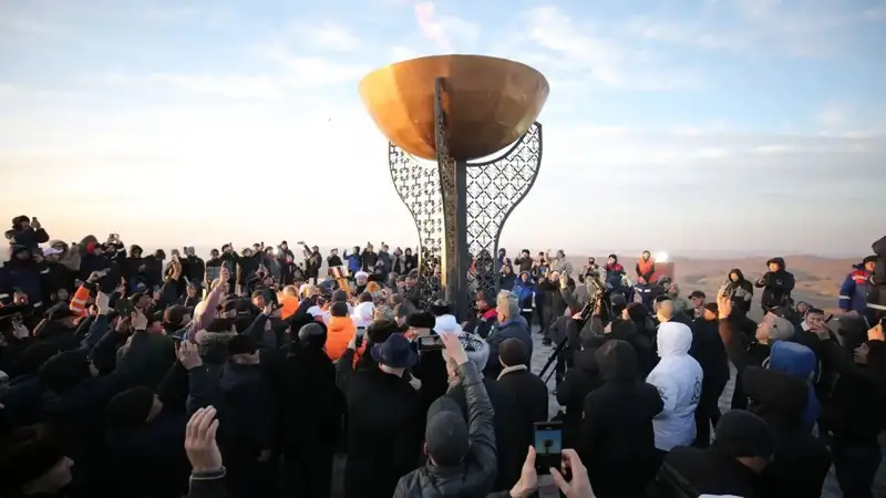 Fire of Unity lit in Mangistau to celebrate Amal holiday