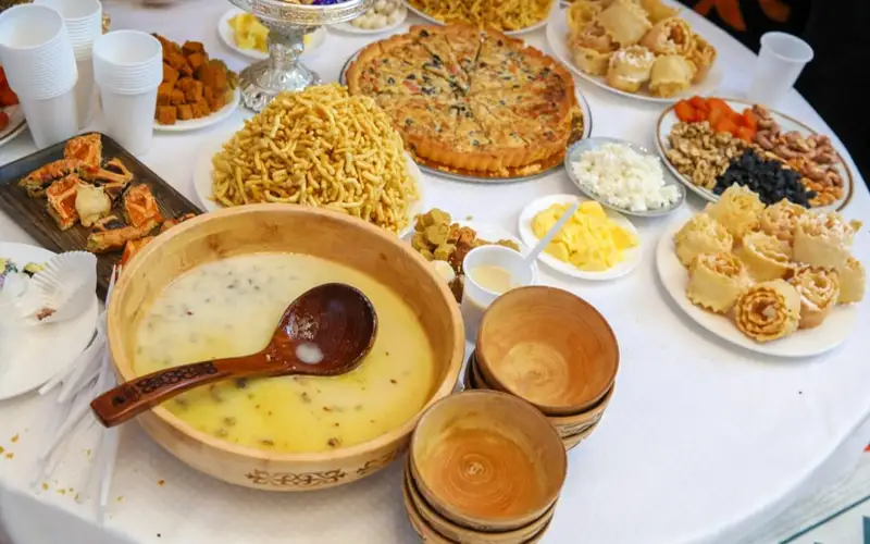 наурыз, коже, дастархан
