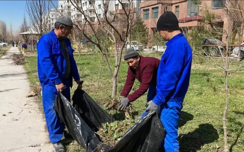 Ўзбекистонда Наврўз байрами арафасида умумхалқ ҳашари бўлиб ўтди