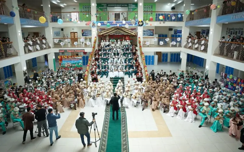 Около 2 млн детей Казахстана одновременно исполнили знаменитые кюи