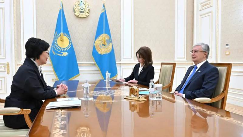 Kassym-Jomart Tokayev and Zhamilya Serkebayeva discuss classical music development in Kazakhstan 