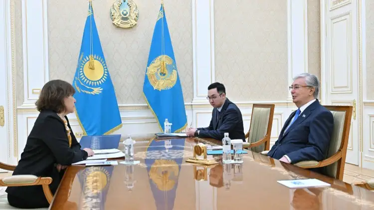 Президент принял главу Центра социальных и политических исследований «Стратегия» Гульмиру Илеуову