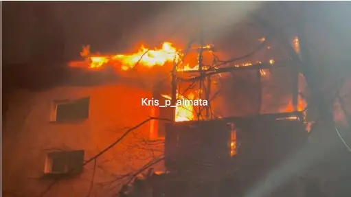 пожар в многоэтажке Алматы