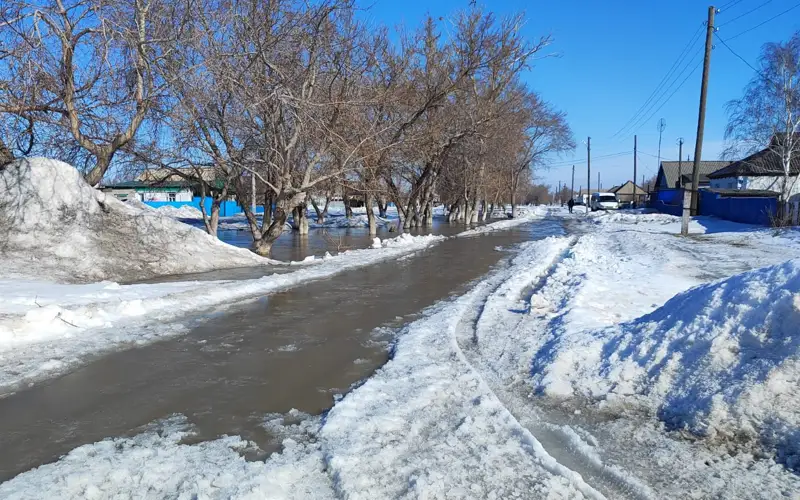 Более 80 человек откачивают воду с улиц и дорог в Павлодарской области