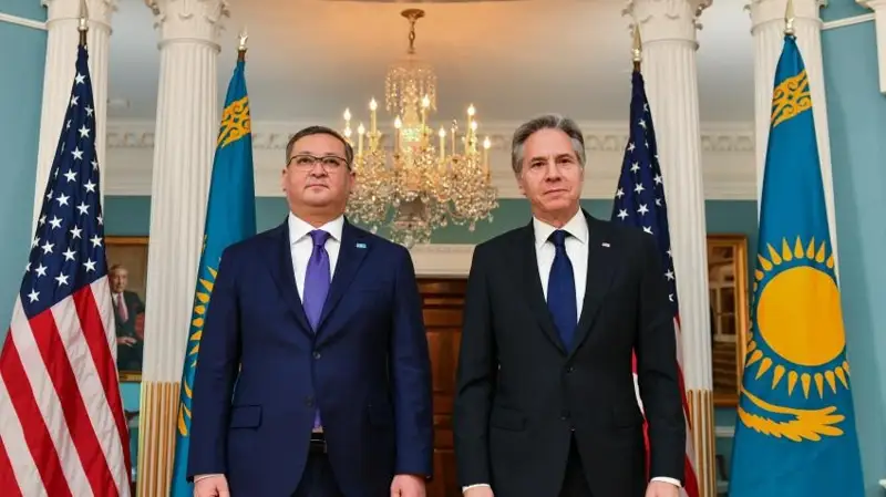 Kazakh FM, U.S. Secretary of State discuss bilateral cooperation in Washington, D.C.