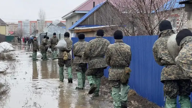 Уральск, паводок