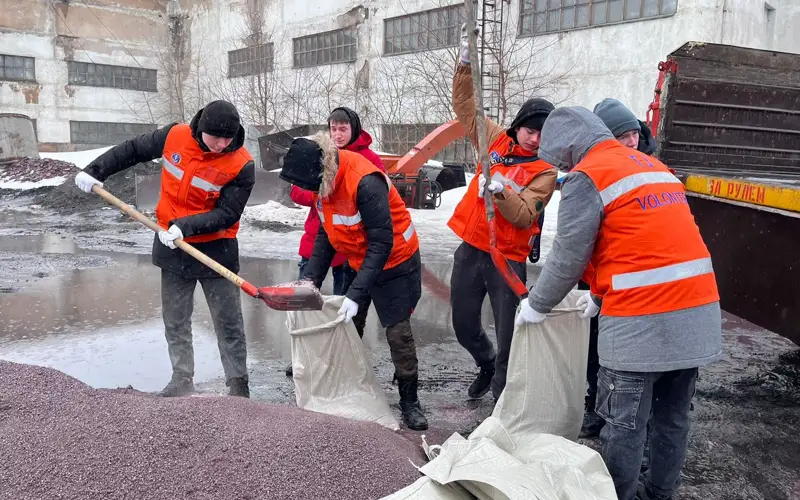 В Акмолинской области продолжаются противопаводковые мероприятия
