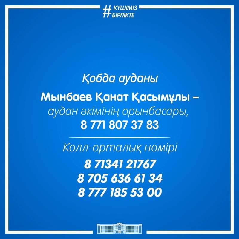 контактные номера оперативных штабов в Актюбинской области контактные номера оперативных штабов в Актюбинской области