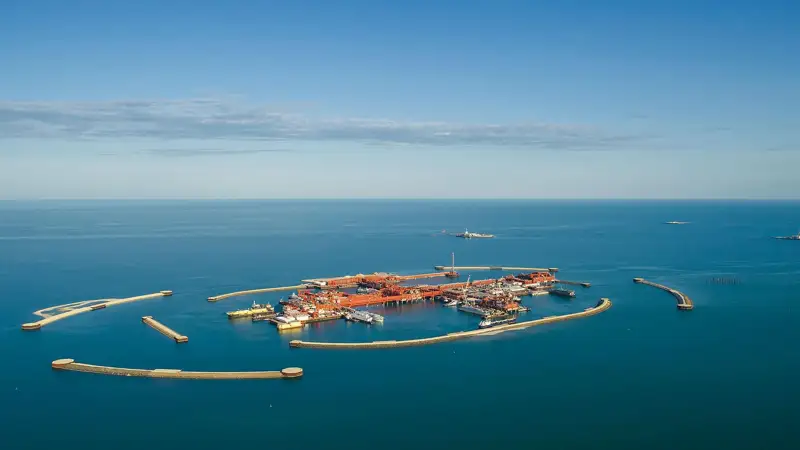 Кашаганское месторождение на Каспийском море