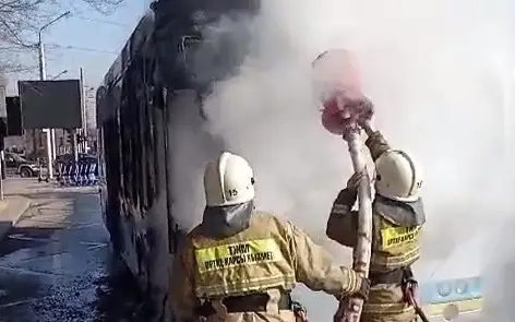 Троллейбус горел в Алматы: названа причина