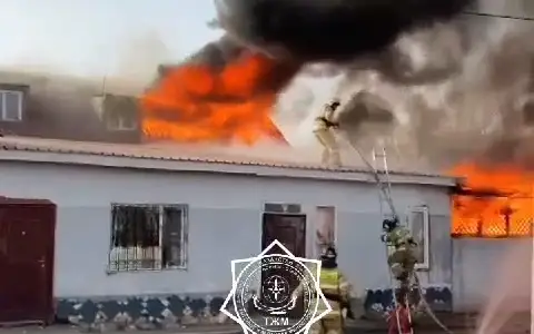 Пожар в Астане