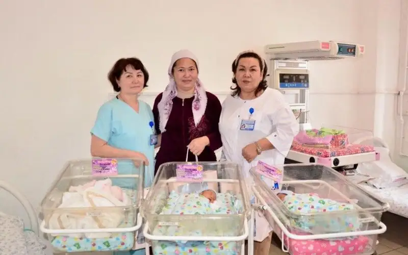 Тройня родилась в Туркестанской области