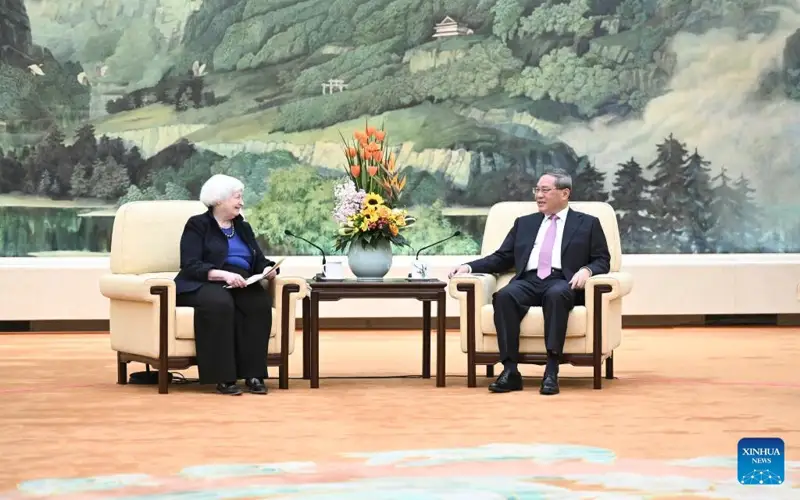 Премьер Госсовета КНР, Китай, США, Америка, Джанет Йеллен, Ли Цян