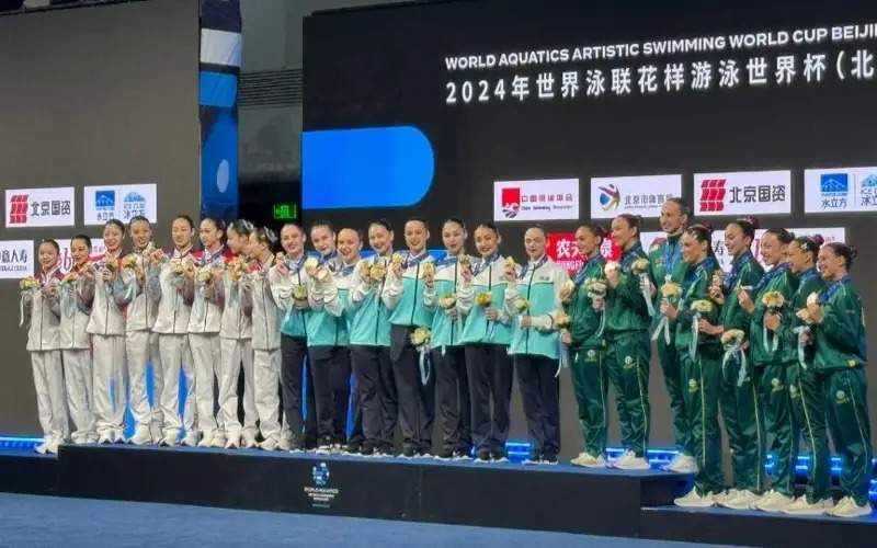 Kazakhstan wins gold at World Aquatics Artistic Swimming World Cup opening leg