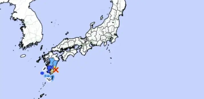 Япониянинг жануби-ғарбий қисмида зилзила содир бўлди