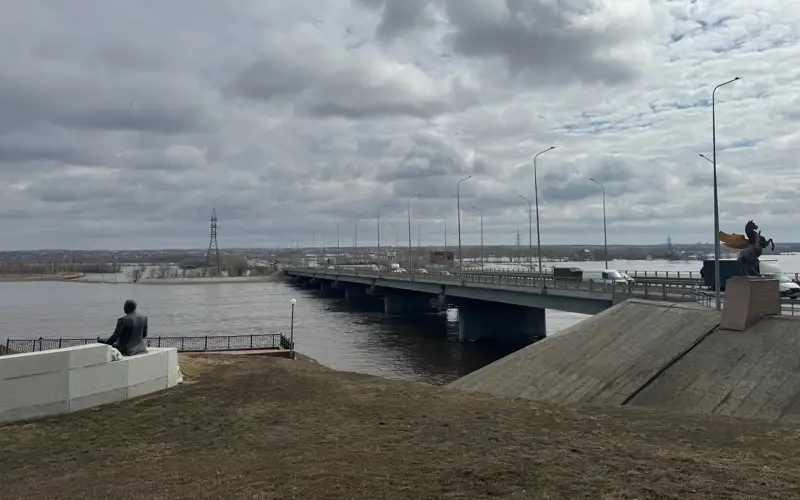 Костанай, паводки, вода, мост