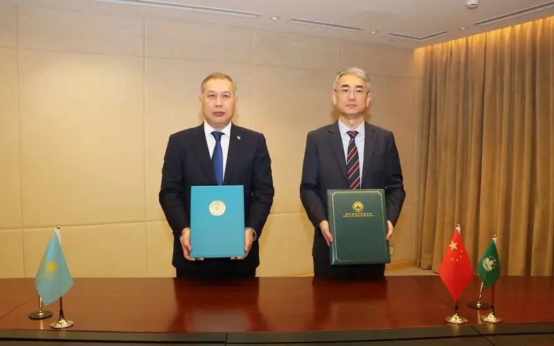哈萨克斯坦与中国澳门特别行政区签署互免签证协定