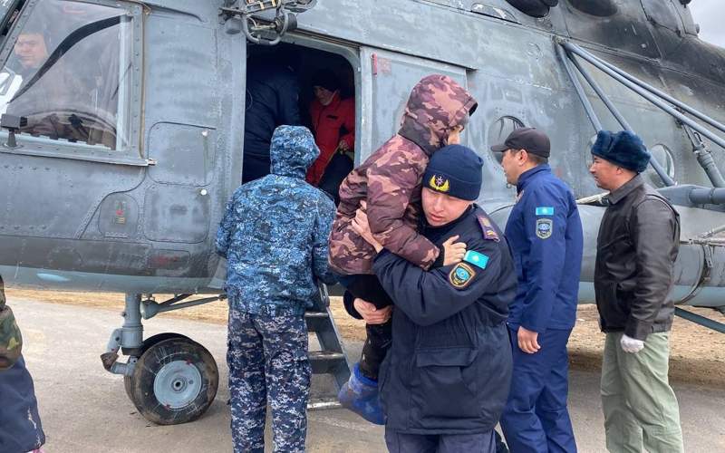 Эвакуация людей в Буландынском районе Акмолинской области