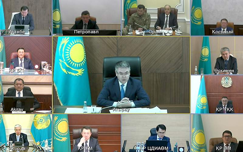 Касым-Жомарт Токаев провел заседание оперштаба Касым-Жомарт Токаев провел заседание оперштаба