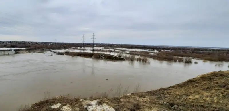 Река Ишим в СКО, паводки