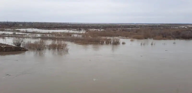 Река Ишим в СКО, паводки