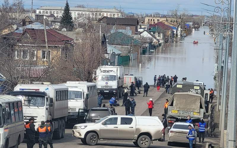 Въезд в Петропавловск временно закрыли из-за перелива