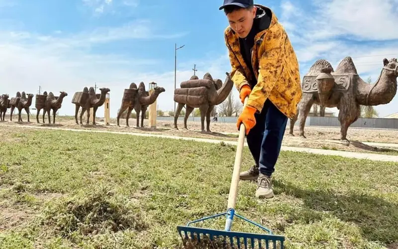 Экологическая акция «Таза Қазақстан» проходит в Туркестанской области