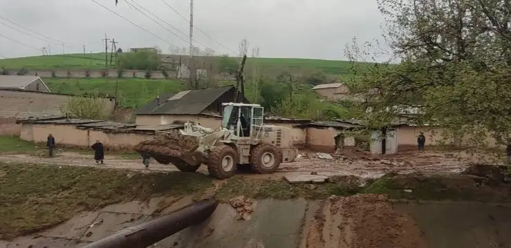 Таджикистан, сель, оползень