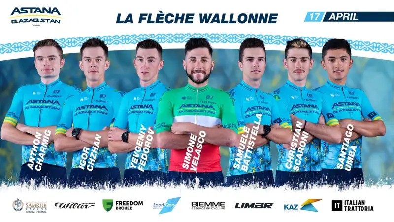 Astana Qazaqstan Team to compete in La Flèche Wallonne