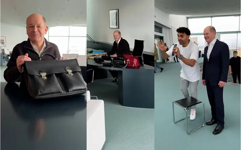 Страница Олафа Шольца в TikTok набирает популярность в сети