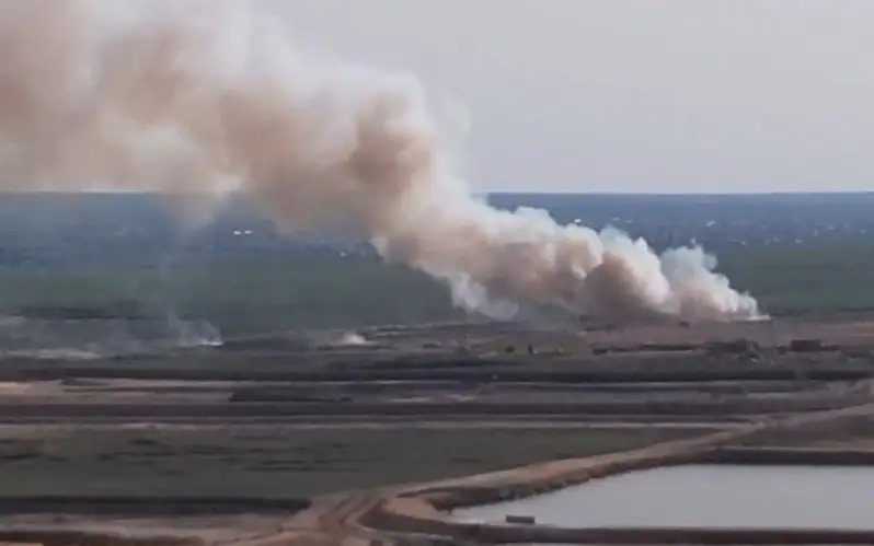 Полигон ТБО загорелся в Актобе