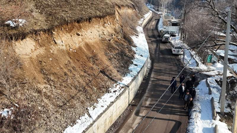 Оползнеопасный участок в Алматы 