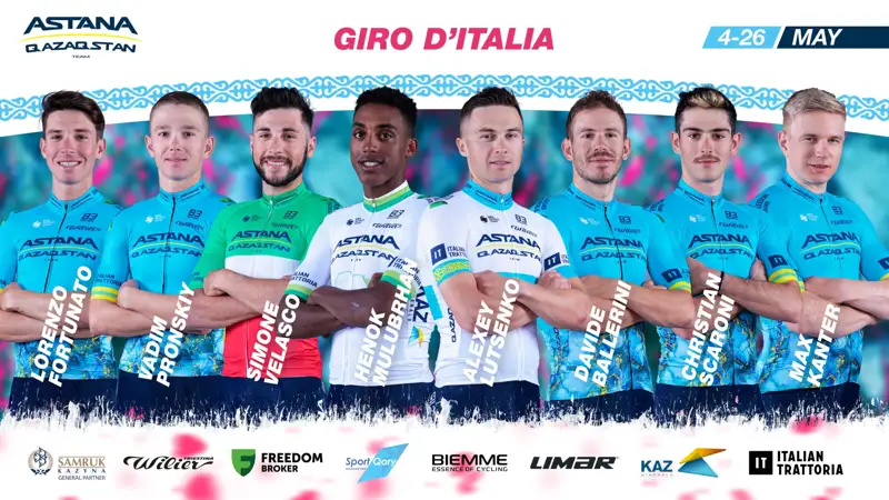 Astana Qazaqstan Team announces roster for Giro d’Italia