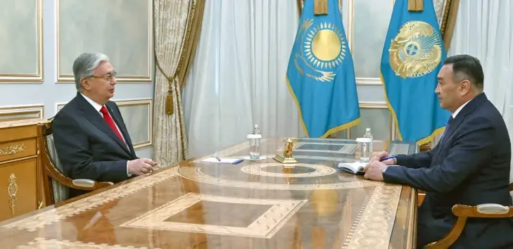 Глава государства принял председателя Комитета национальной безопасности Ермека Сагимбаева