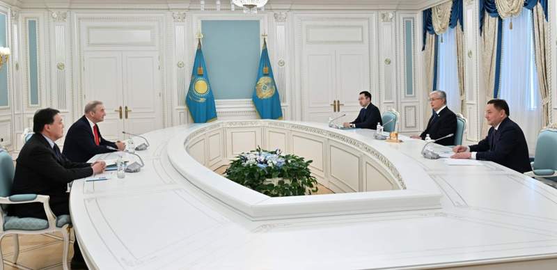 President Tokayev meets President of Russian Ice Hockey Federation Vladislav Tretiak