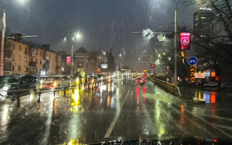 Met service predicts heavy rainfall in Almaty today evening