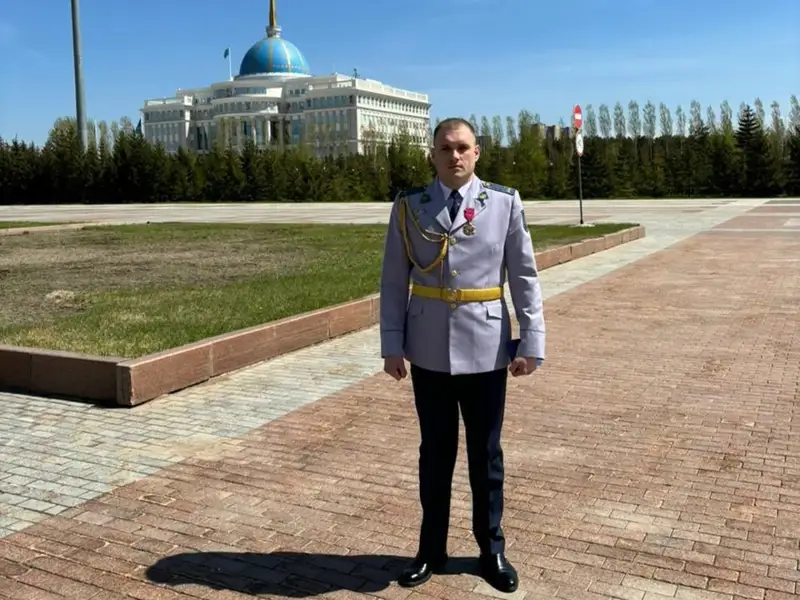 Орден «Айбын» получил полицейский из СКО