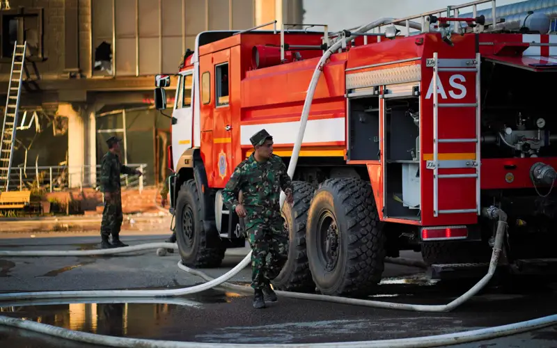 пожарная машина, МЧС