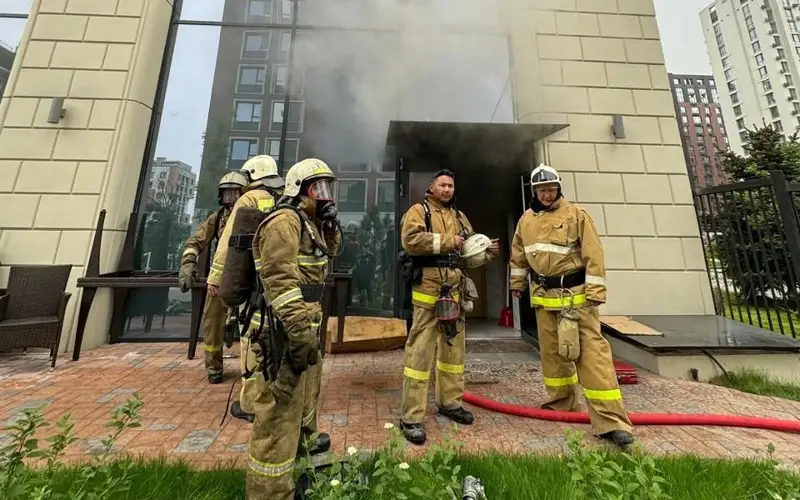 Пожар произошел в ресторане Алматы