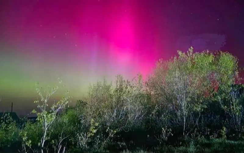Северное сияние в Костанайской области