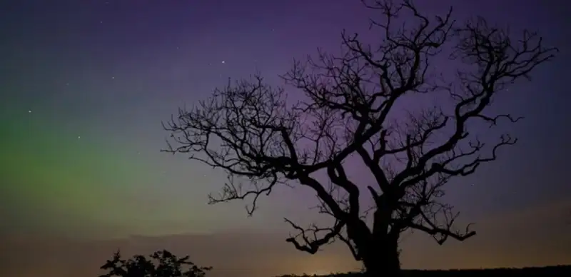 Северное сияние в Великобритании