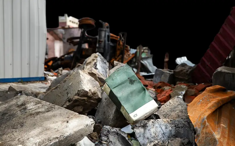 плиты, развалины