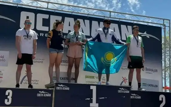 Kazakh swimmer Yeldar Shekerbek claims OCEANMAN SPAIN 2024 gold