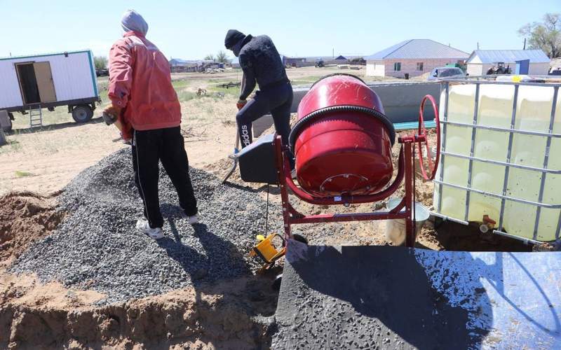 Строить дома для пострадавших от паводков начали в Темирском районе Актюбинской области