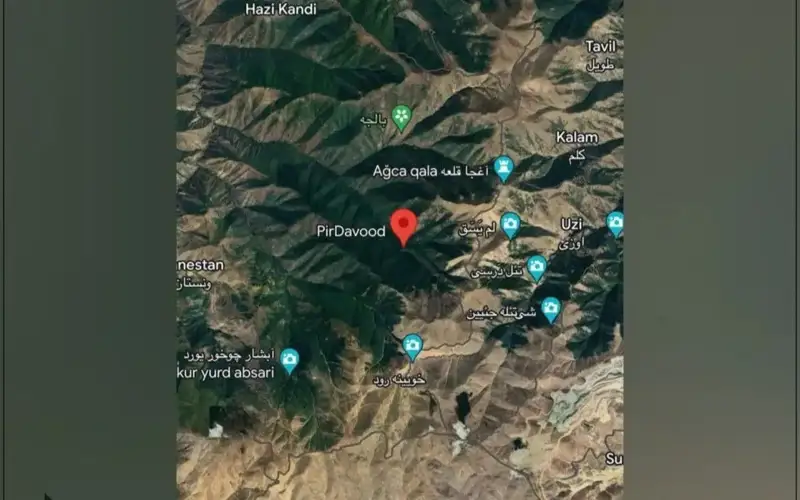 Iran President's helicopter crash site