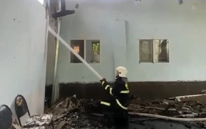 Детский сад загорелся в Туркестанской области 