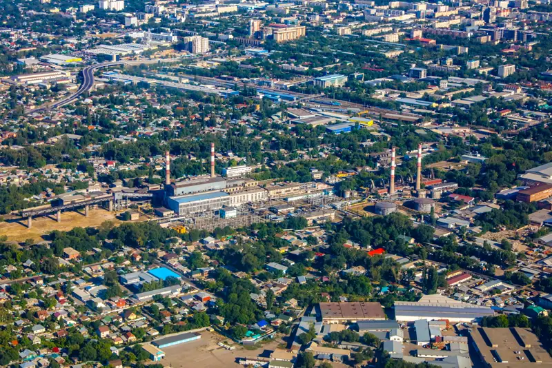 город Алматы қаласы вид сверху жоғарыдан көрініс